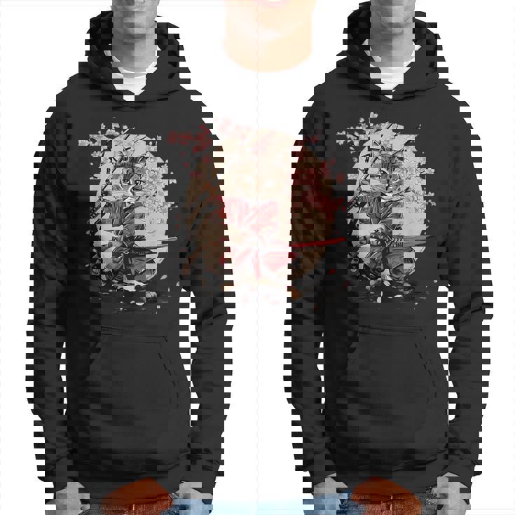 サムライキャット 日本戦士 サクラツリー 日本忍者 猫 パーカー