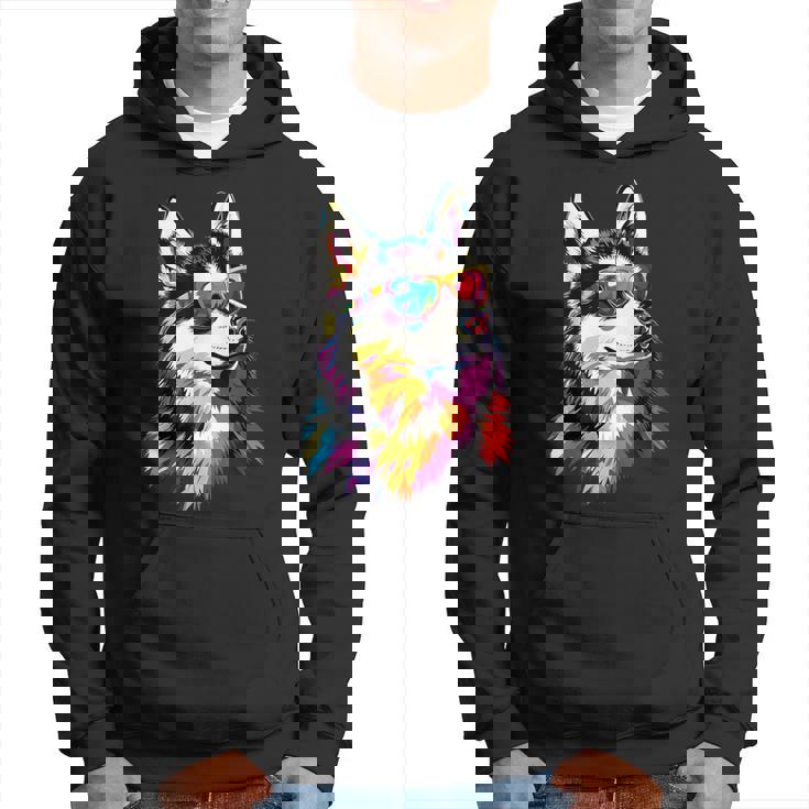 サングラスをかけたハスキー犬 私はシベリアンハスキーが大好きです。 パーカー