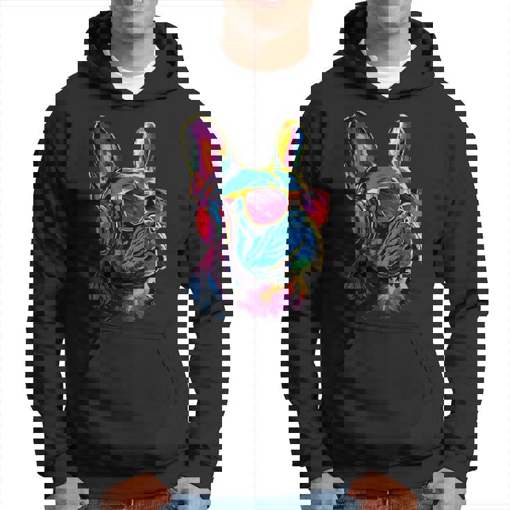 サングラスをかけたフレンチ・ブルドッグ ブルドッグ・マスティフ パーカー