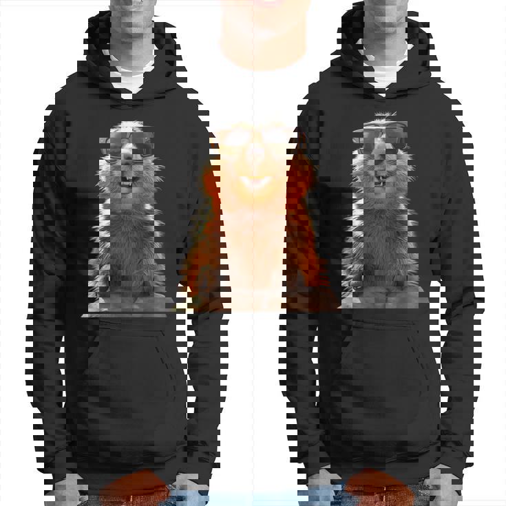 サングラスをかけたマーモット 齧歯類 地リス マーモット パーカー