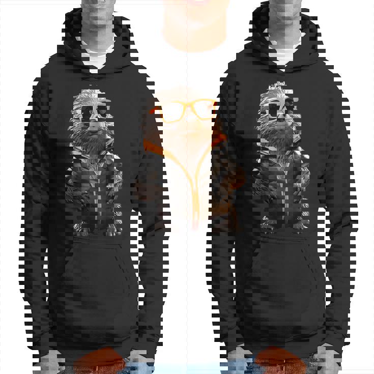 サングラスをかけたモグラかわいいモグラかわいいモグラ パーカー