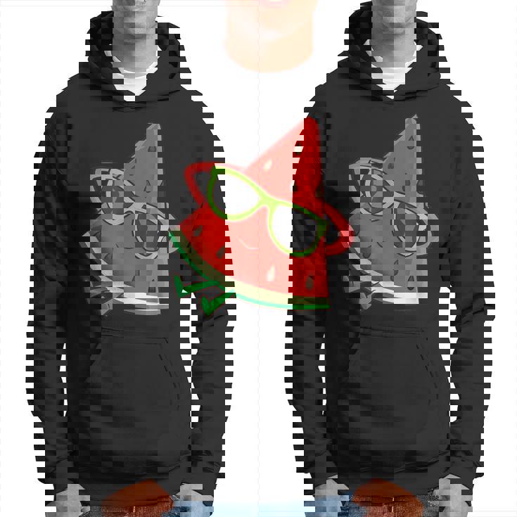 サングラス面白いスイカとスイカの夏のメロン パーカー