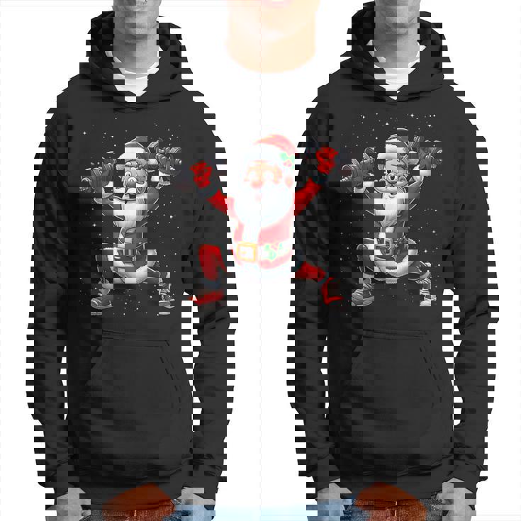 サンタ ウエイトリフティング ジム トレーニング クリスマス フィットネス パーカー