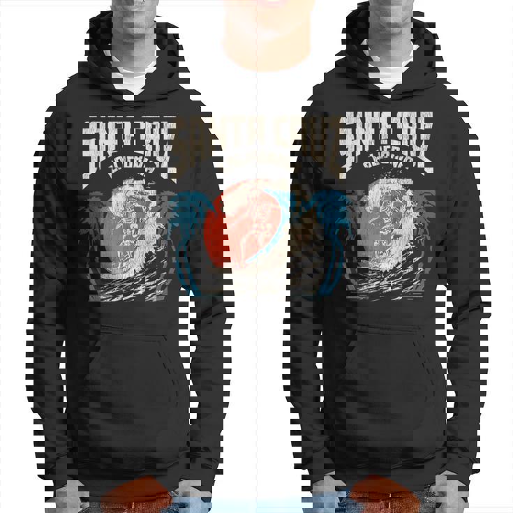 サンタクルーズ カリフォルニア サーフィン スケルトンデザイン サーファー向け パーカー