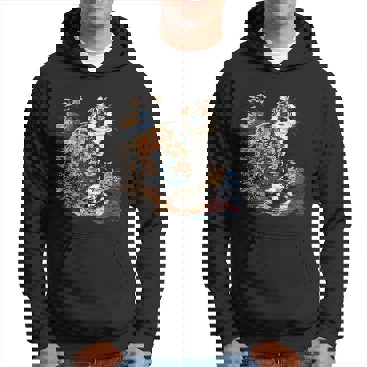 シュールレアリズム 日本画 三毛猫 パーカー