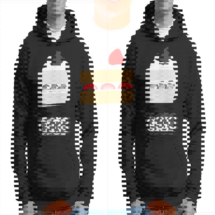 ショートケーキ『スイーツ ポップ』苺 イチゴのケーキ お菓子 おやつ 面白い かわいい パーカー