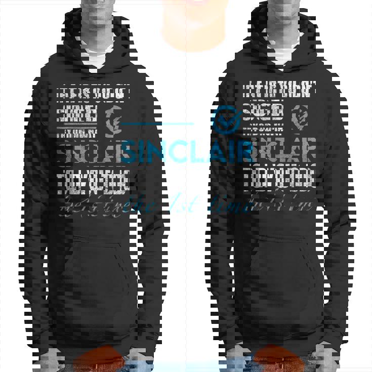 シンクレア名 シンクレアがあなたに言ったことを試してみてください パーカー