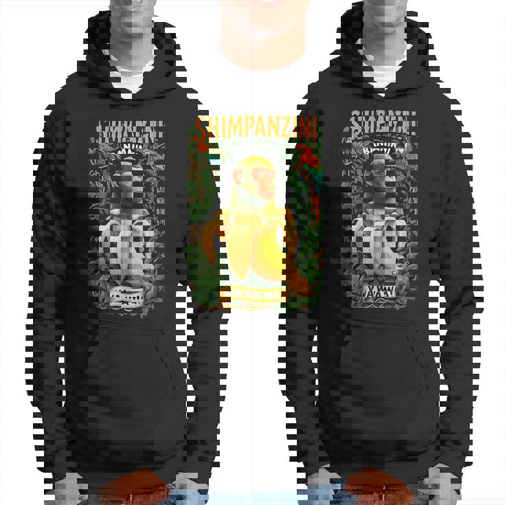 シンパンジーニ バナニーニ イタリアンブレイン チンパンジーとバナナ パーカー