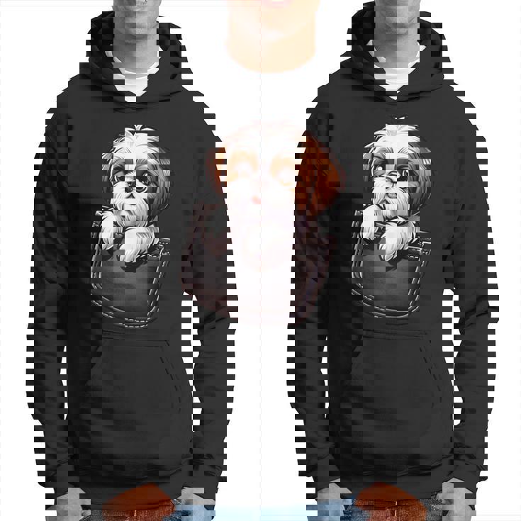 シーズーインポケット シーズー犬好き パーカー