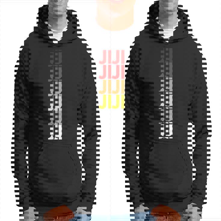 ジジのおじいちゃんが日本語でジジにちなんだカラフルな名前 パーカー