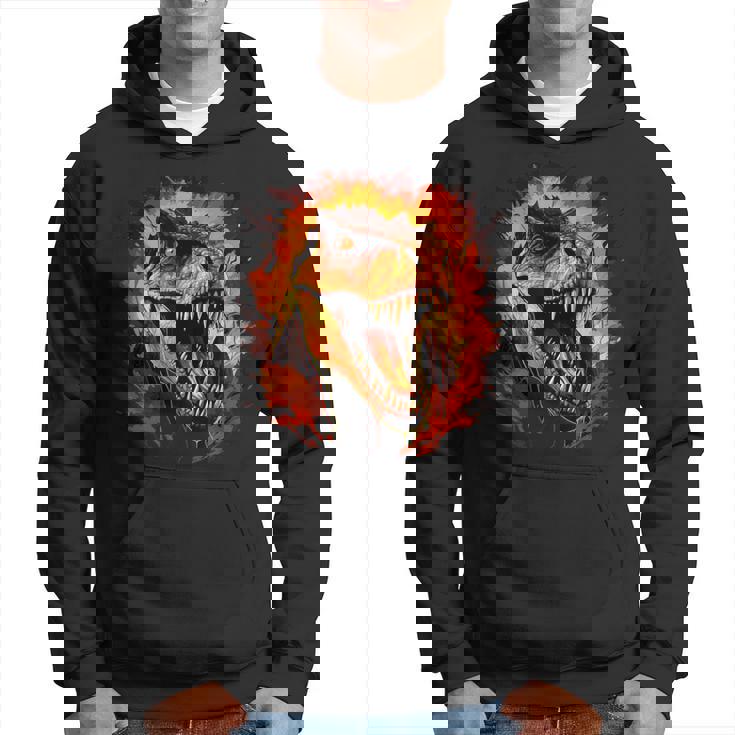 ジュラシックワールド ティラノサウルスレックス 恐竜の肖像画 パーカー