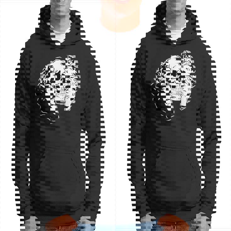 スカル×スタチュー パーカー