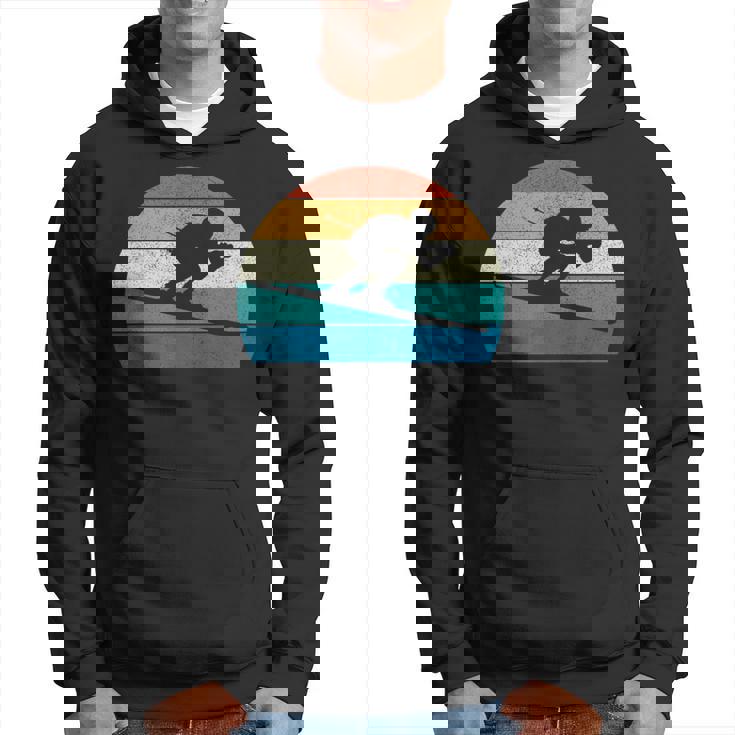 スキー スキー レース スラローム レトロ パーカー