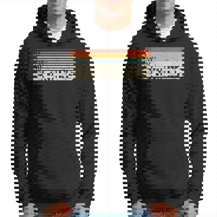 スキースノースキーヤーとレトロなスノウスキーで人生はより良い。 パーカー