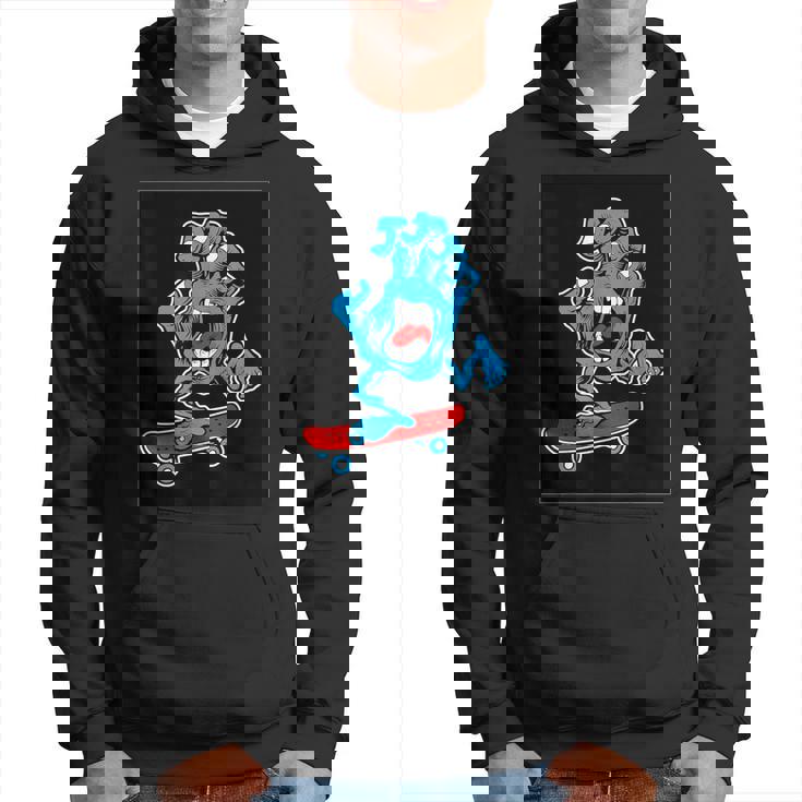 スクリーミング スケートボードハンド パーカー