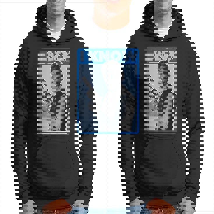 スター・ウォーズ クラシック ハン・ソロ I Know You Love Me ポスター パーカー