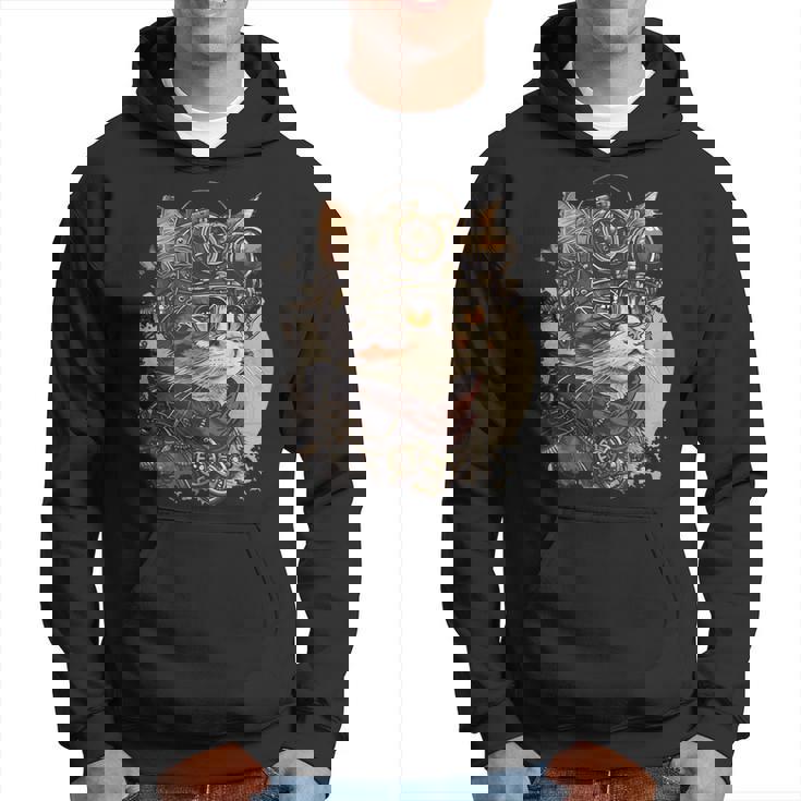 スチームパンク 猫 キティ 子猫 スチームパンク パーカー