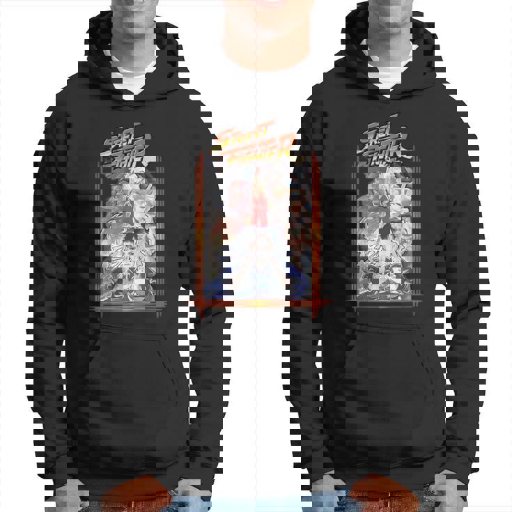 ストリートファイターポスターカバー 壮大なバトルロイヤル 象徴的なゲーマー パーカー