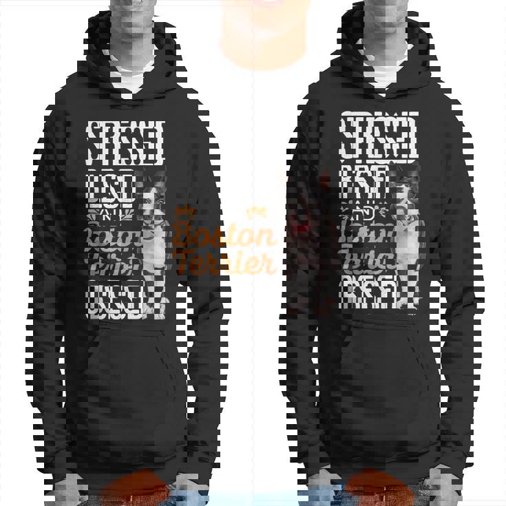 ストレスド・ブレスド・オブセスド・ボストン・テリア パーカー