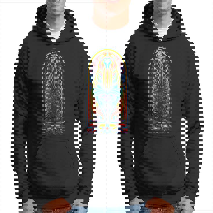 セイウチ カラフル アート 動物 抽象 グラフィック セイウチ パーカー