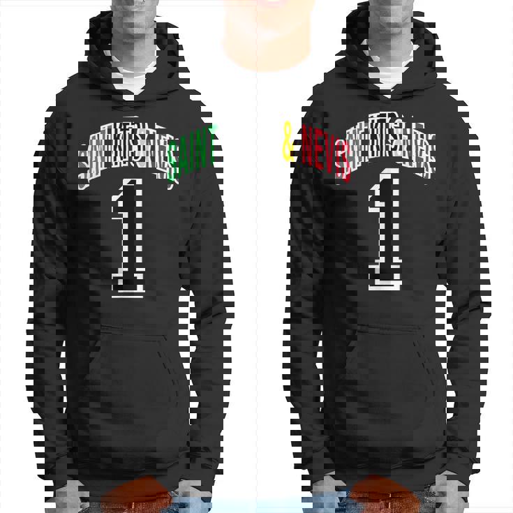 セントクリストファーネイビス 国旗 1 パーカー