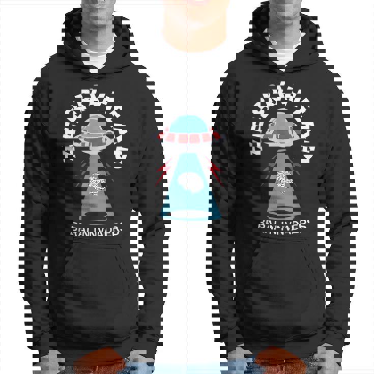 ゼブラヘッド脳侵略者面白いデザイン。 パーカー