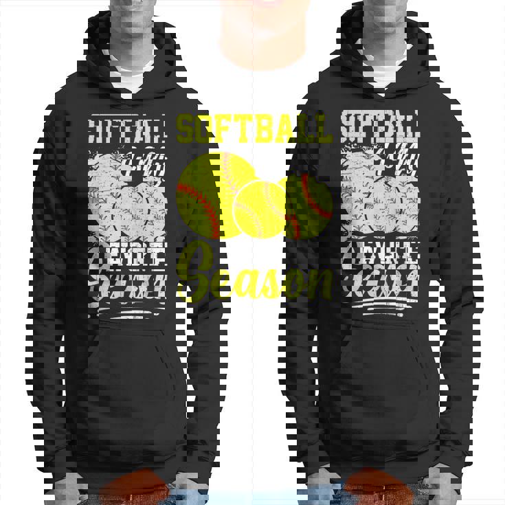 ソフトボールは私の好きな季節の楽しいデザイン。 パーカー