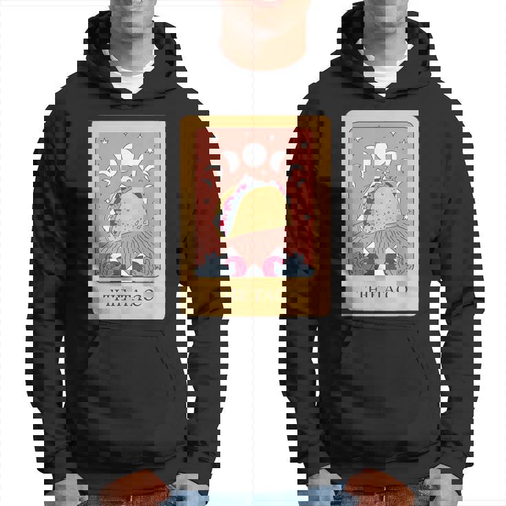 タコスタロット神秘的な星月面白い食通デザイン。 パーカー