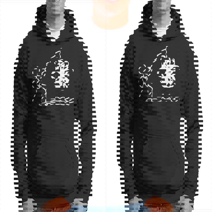 タコ釣りタコクラーケンケンケファロポッド ファニータコ パーカー