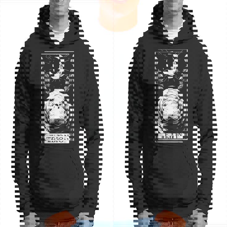 タロットカード ヴィンテージ 三日月 マナティー 海 動物 恋人 パーカー