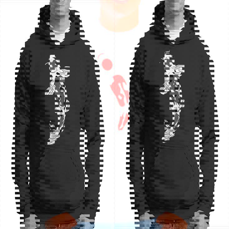 タンチョウサンケ 赤・白・黒鯉 パーカー