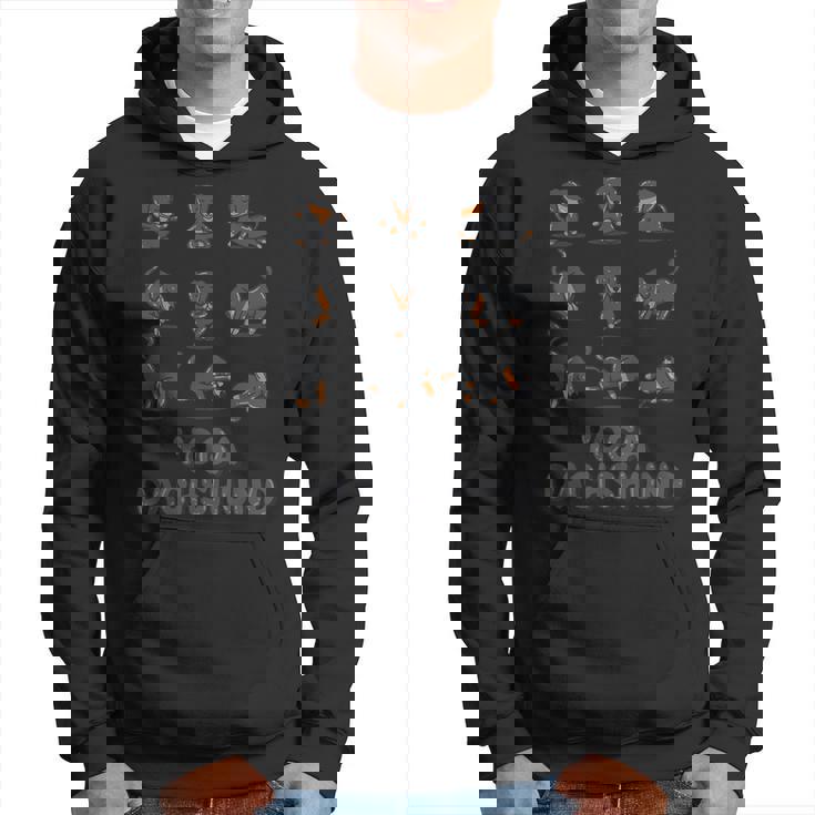 ダックスフンド ヨガシャツ Weiner 瞑想 禅 ヨガ 犬好き パーカー