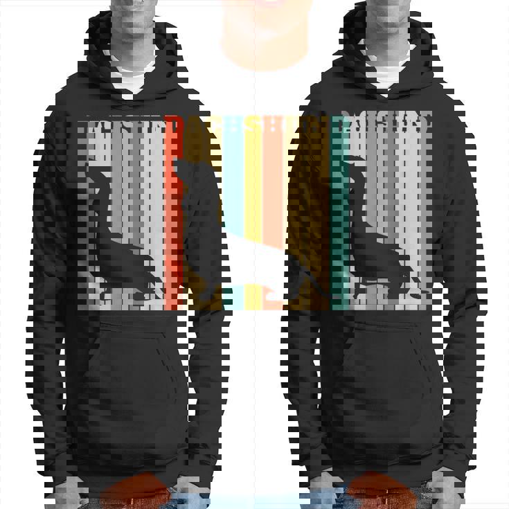 ダックスフンドのギフトレトロなスタイル パーカー