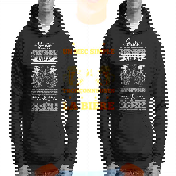 メンズ チェーンソー&ビール ランバージャック&林業チェーンソー パーカー