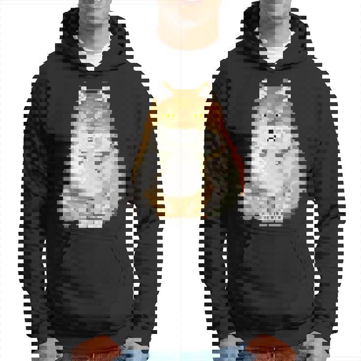 チベットスナギツネ ドット絵 ピクセルアート 虚無 ゲーム レトロゲーム ミーム パーカー