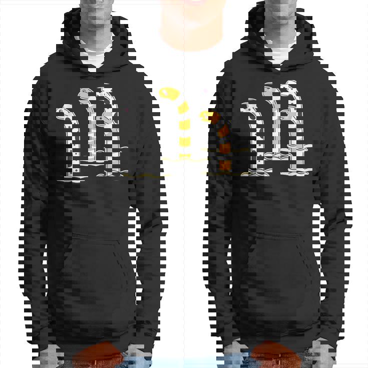 チンアナゴ & ニシキアナゴ【どうぶつフレンズ】水族館の生き物 かわいい 面白 動物 イラスト パーカー