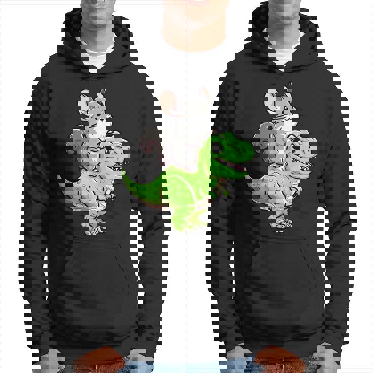 チンチラ T-Rex 恐竜 ペット おもしろい ティラノサウルス パーカー