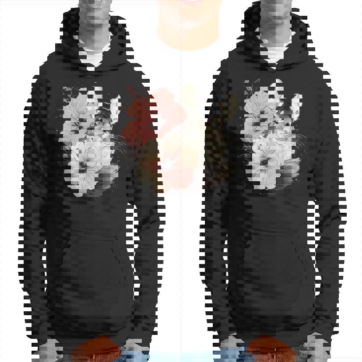 チンチラ ハイビスカス ブルーム ハーモニー フローラル チンチララバーズ パーカー