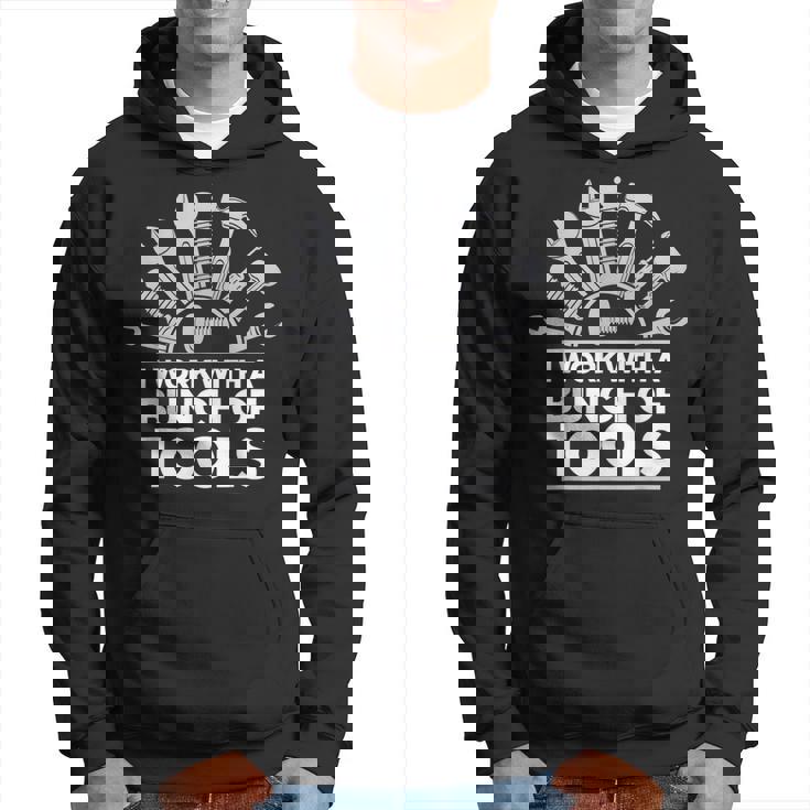 ツール 面白い メカニック 工具を使って仕事 お父さん 夫 ギフト アイデア パーカー