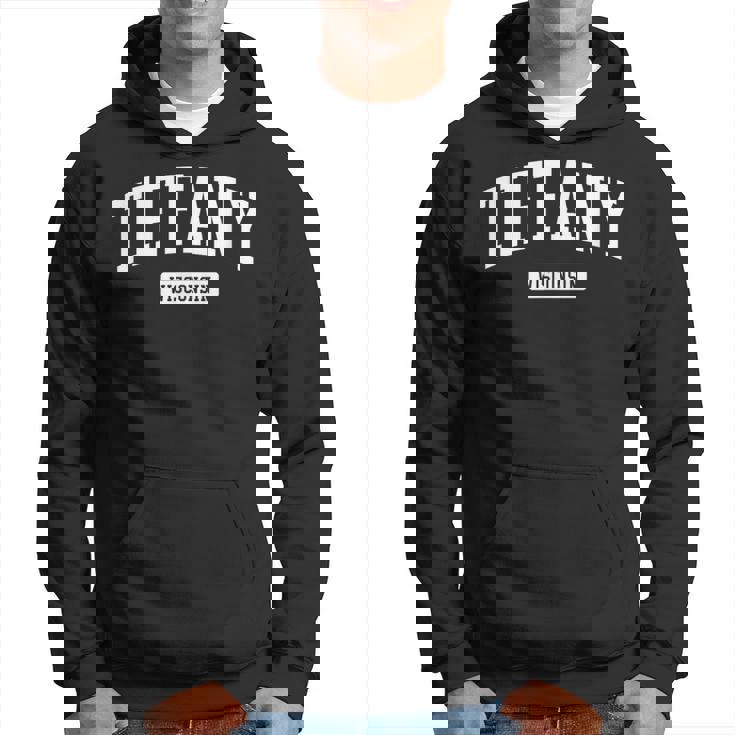 ティファニーウィスコンシン Wi ビンテージアスレチックスポーツデザイン パーカー