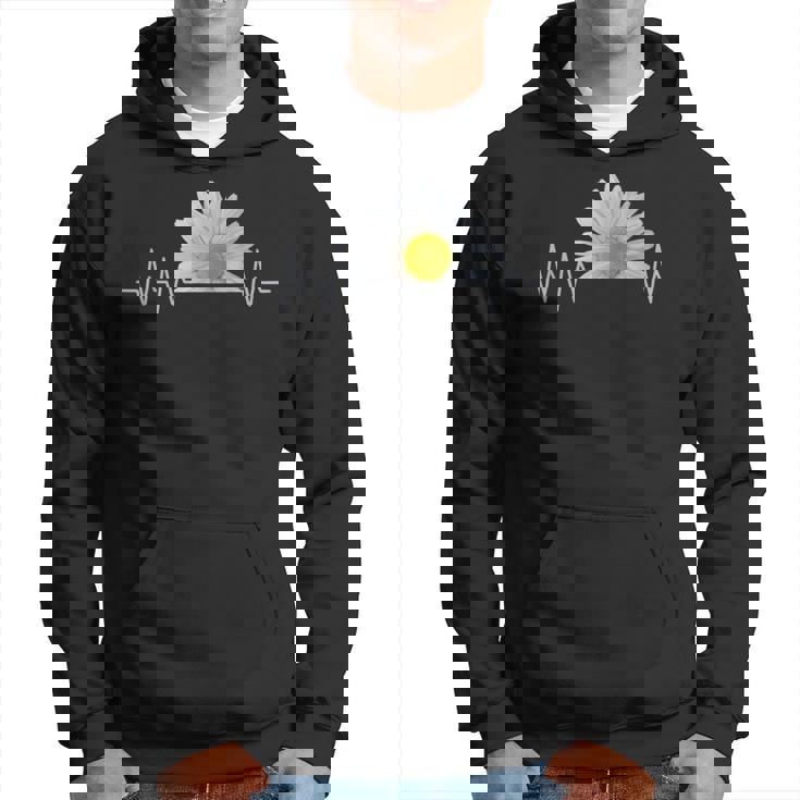 デイジー、ハートビート、花、花、花、ヒナギク パーカー