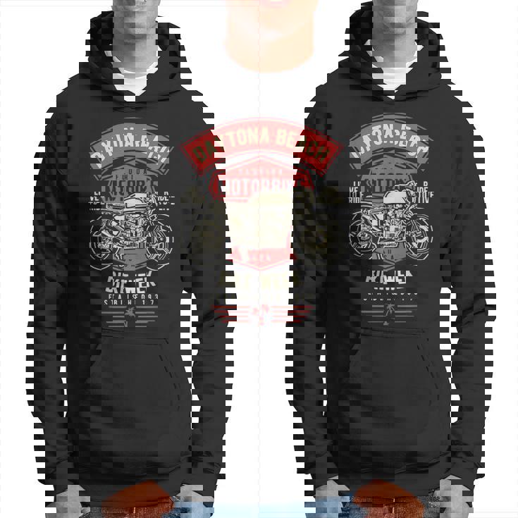 デイトナ ビーチバイクウィーク レトロバイクデザイン パーカー