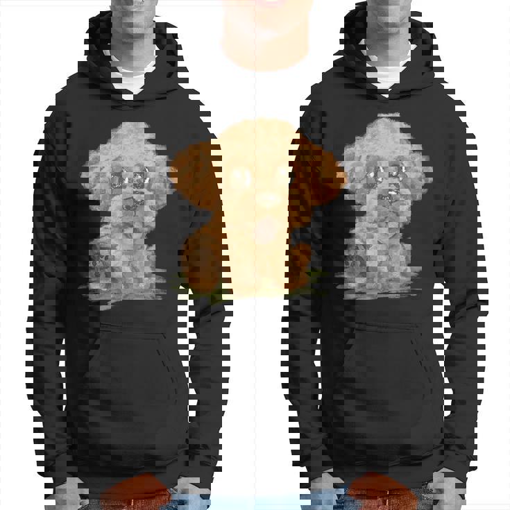 トイプードル かわいい いぬ 子犬 ペット おもしろ 動物 イラスト パーカー