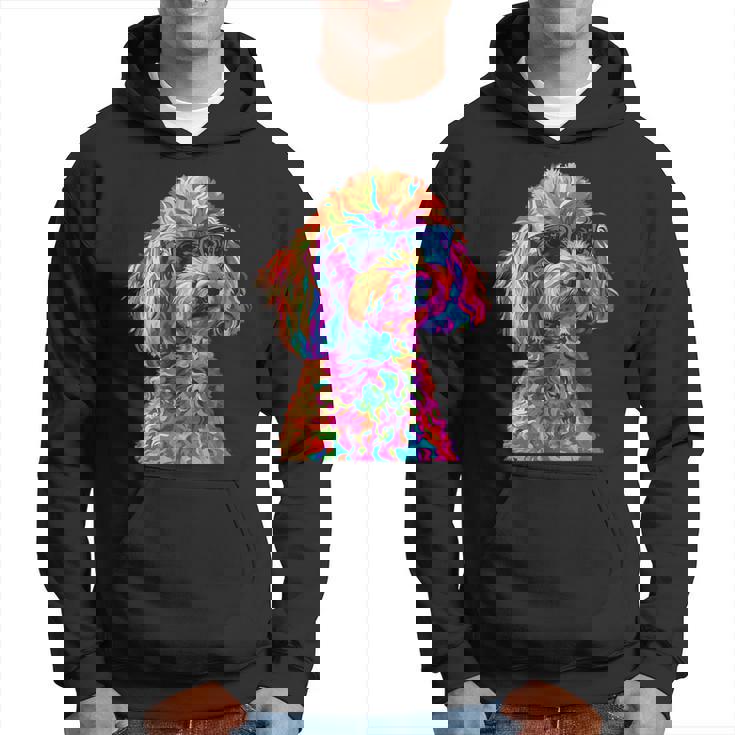 トイプードル愛好家デザイン ポップアート 面白いトイプードル 犬 パーカー