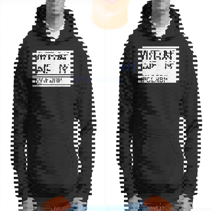 トッテナム フットボールチーム ホワイト ハートレーン ストリートサイン パーカー