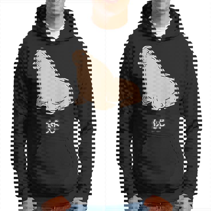 トド《ビッグ プリント》【どうぶつフレンズ】海・水族館の生き物 ゆるくてかわいい キャラクター イラスト パーカー