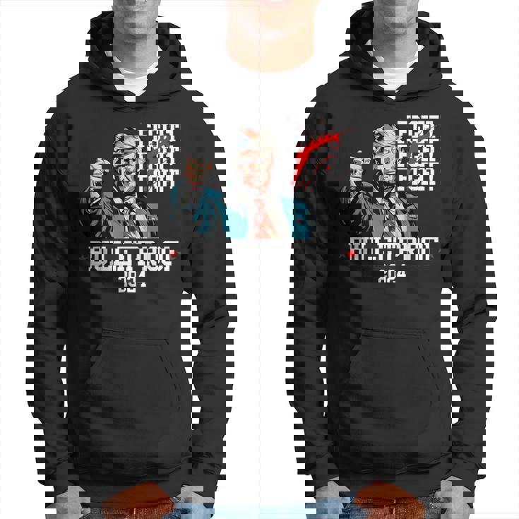 トランプ 防弾 ファイト ファイト ファイト パーカー