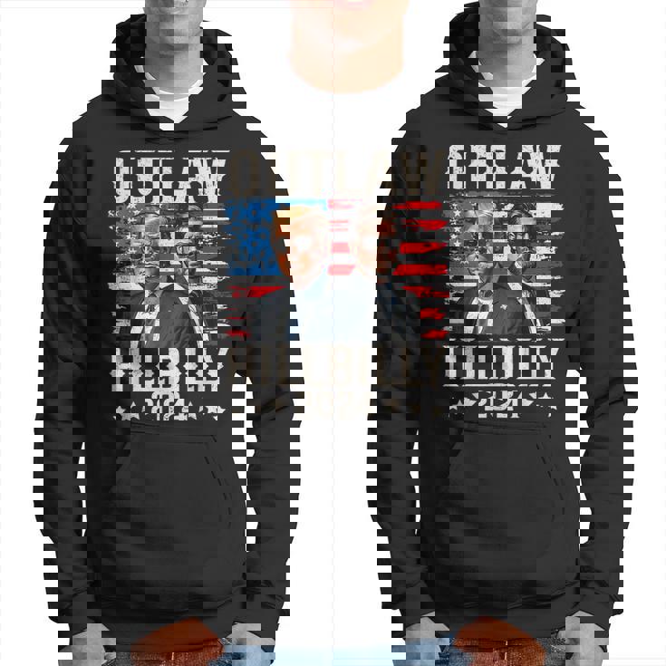 トランプ・ヴァンス'24 アウトロー・ヒルビリーアメリカ国旗ヴィンテージ パーカー