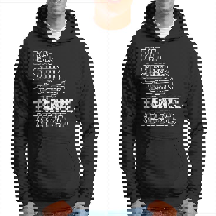 トランペッターのための面白いトランペット格言モチーフ パーカー