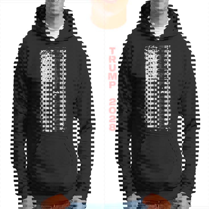 ドナルド・トランプ 2028 アメリカを取り戻す 選挙 アメリカ国旗 パーカー